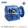 S67 flange mounted reducer helical worm gearmotor solid shaft gearbox